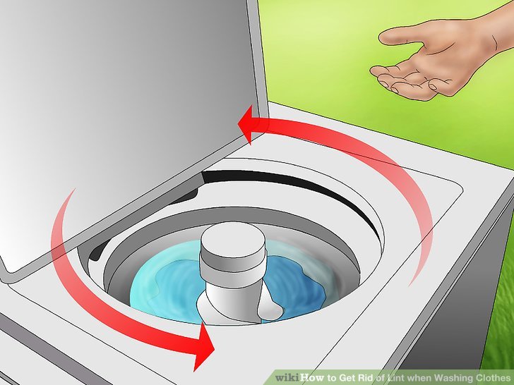 How to get lint off clothes when drying